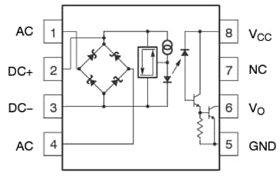 Schaltplan - onsemi HCPL3700M Optokoppler